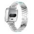 Fitbit versa colorful crystal diamond silver alloy wristband