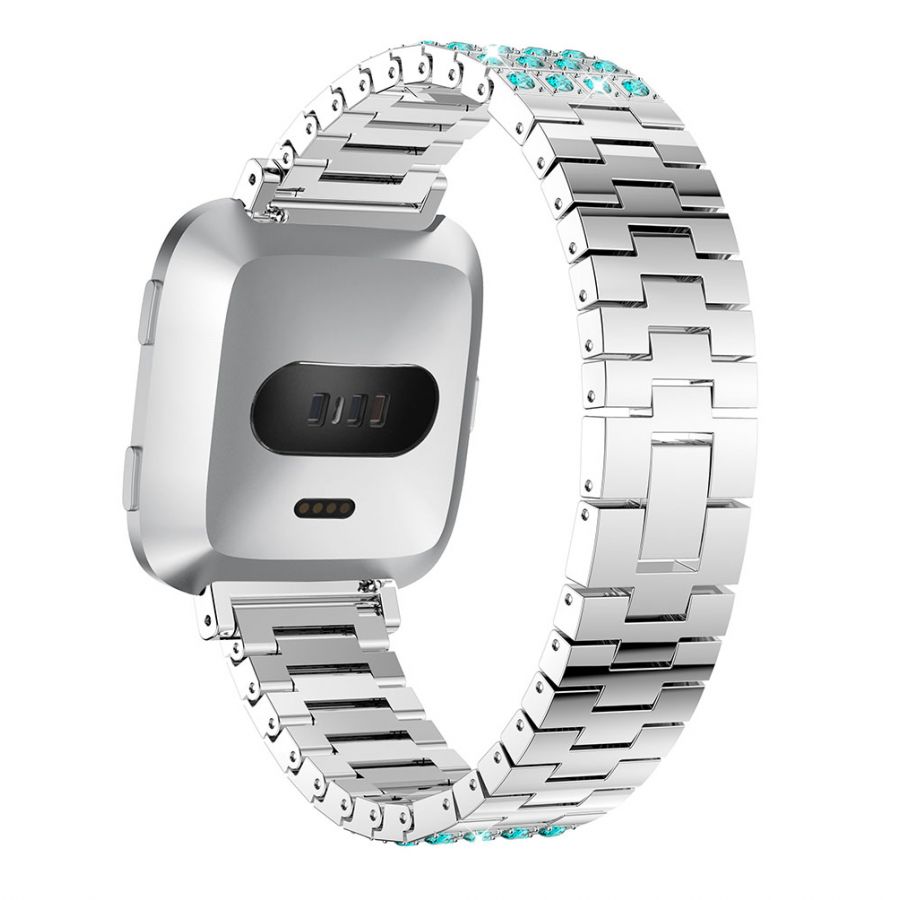 fitbit versa silver band