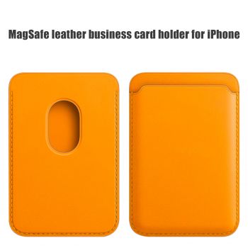 Leather Wallet Pouch Card Holder Magsafe Card Case with Magsafing Magnetic for iPhone 12 Mini, iPhone 12, iPhone 12 Pro, iPhone 12 Pro Max