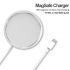 Compatible with Mag-Safe Charger, Magnetic Wireless Charger Auto Aligned Fast Charging, Compatible for iPhone 12 Series 2020 Model (white)