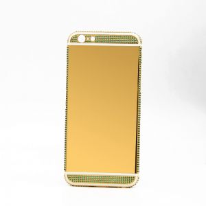 Custom gift for iPhone 6 24k gold crystal housing back cover