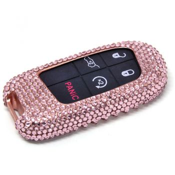 Attractive Pink  Diamond  Car Key Case Cover For Cadilla
