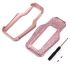 LCD screen pink crystal cover car key case For BMW