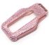 LCD screen pink crystal cover car key case For BMW