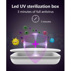 UV-Clean Mask Sanitizer USB Ultraviolet Light Sterilizer Mobile Phone Disinfection Storage Box