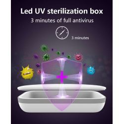 UV-Clean Mask Sanitizer الهاتف المحمول تطهير صندوق تخزين