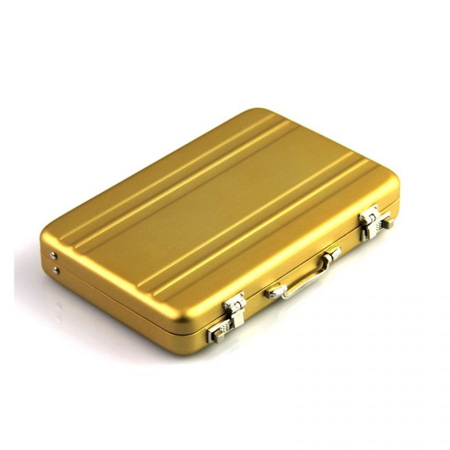 New Mini Aluminum Briefcase business card holder