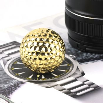 Luxury 24k gold golf ball with wooden box