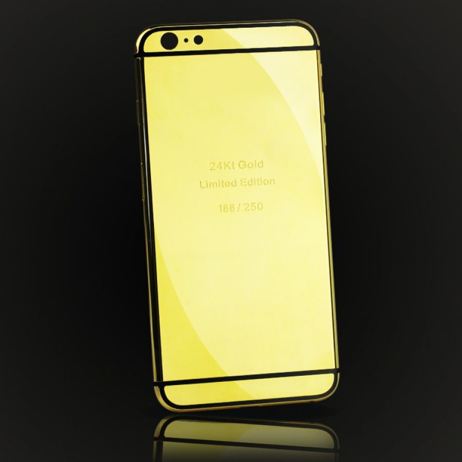 24k gold edition engrave gold plated iPhone 6s housing and covering