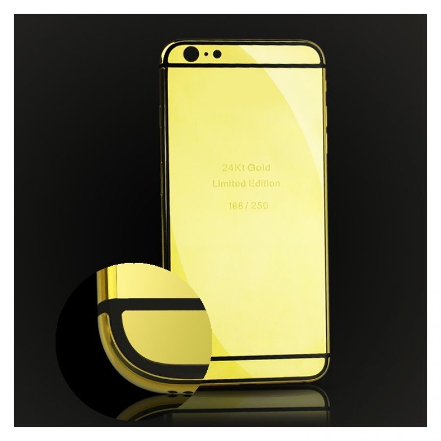 24k gold edition engrave gold plated iPhone 6s housing and covering