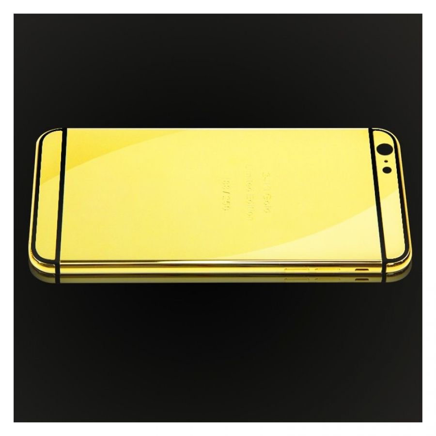 24k gold edition engrave gold plated iPhone 6s housing and covering