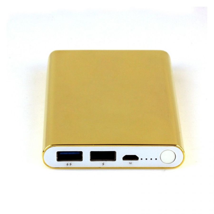Customizable 24k gold portable power bank charger