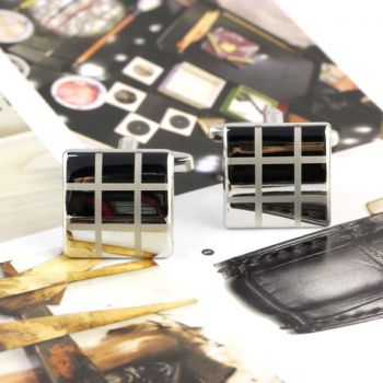 Classic platinum Wedding Party gift shirt Square cuff links