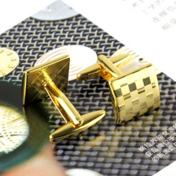 Customized 24k gold cufflinks with the box