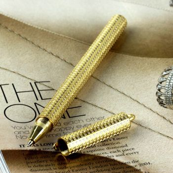 Customizable Luxury 24k gold diamond pen