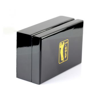 Luxury 24k gold golf ball with wooden box