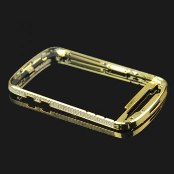 Luxury gold plating chrome front bezel for blackberry Q10