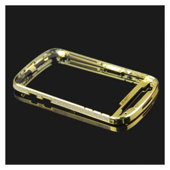 Luxury gold plating chrome front bezel for blackberry Q10