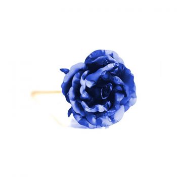 Luxury gift 24k gold red &blue flower
