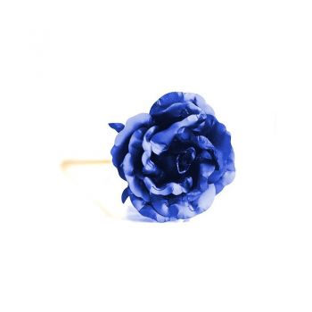 Luxury gift 24k gold red &blue flower