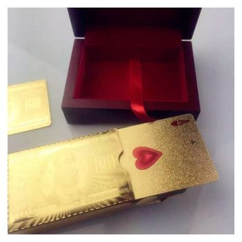 gold playing cards sets 24k kraft gold poker card sets