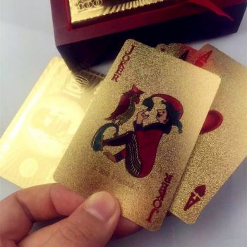 gold playing cards sets 24k kraft gold poker card sets