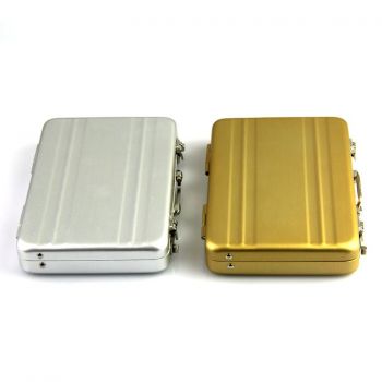 New Mini Aluminum Briefcase business card holder