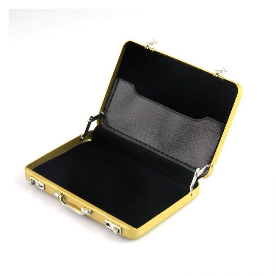 New Mini Aluminum Briefcase business card holder