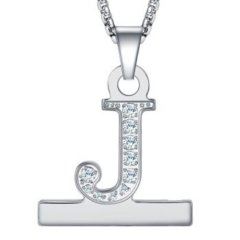 Alphabet Letter A-Z Necklace Pendant Watch Connector Adapter Stainless Steel Box Chain Compatible for Watch Series 5/4/3/2/1, 38mm40mm42mm44mm