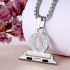 2in1 Zircon Alphabet Letter A-Z Necklace Pendant Watch Connector Adapter Stainless Steel Chain With Diamond Compatible For Watch Series 5/4/3/2/1 