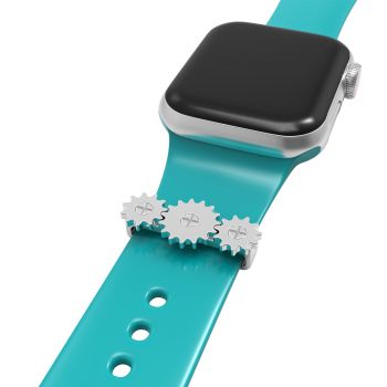 Gear Ring Loops For Watch Band Strap Adornment For Smart Watch Rubber Sport Band Charm