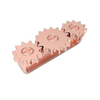 Unique Gearwheel Design Decorative Rings Loop Valentine's Day Gift For Boyfriend Compatible For Smart Watch Silicone Strap Band Series Se/6/5/4/3