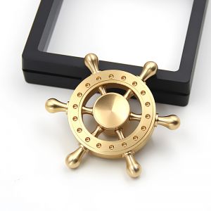 brass Detachable six sided rudder hand toy fidget spinner