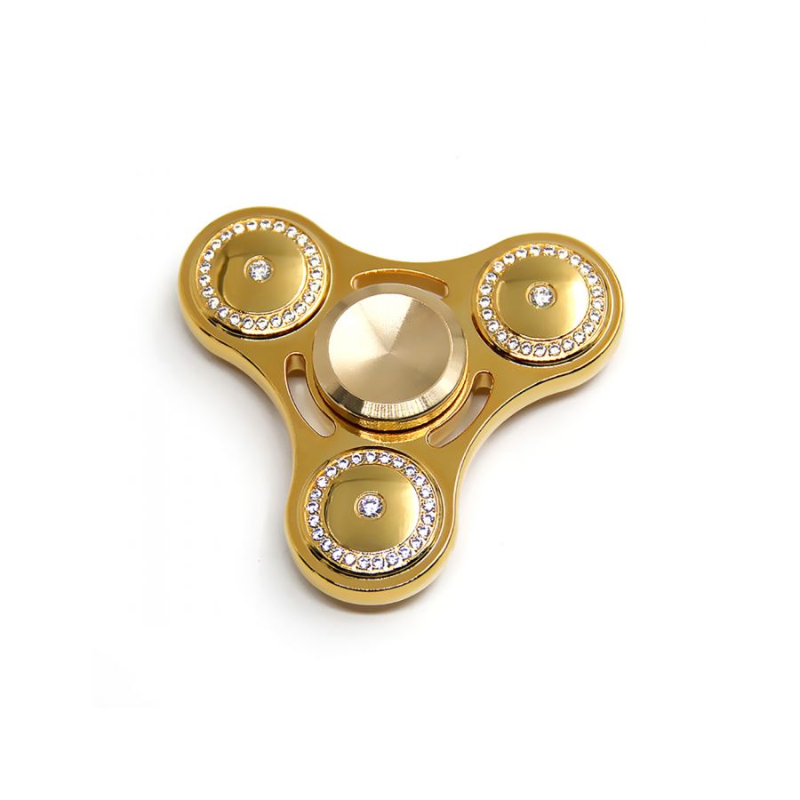 black and gold fidget spinner