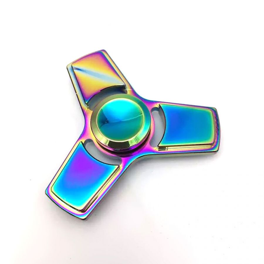 rainbow metal fidget spinner