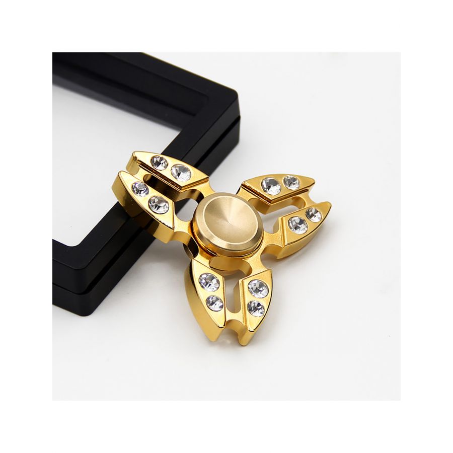 diamond fidget spinner with 24kt gold platin