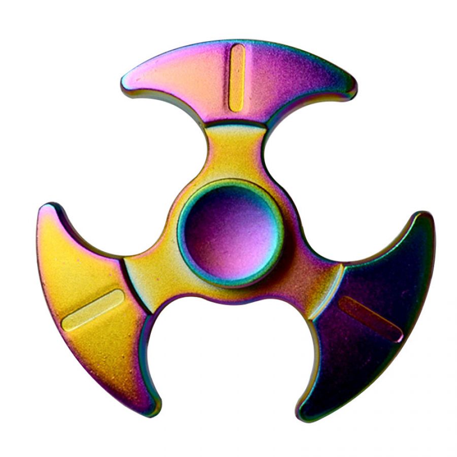 rainbow metal fidget spinner