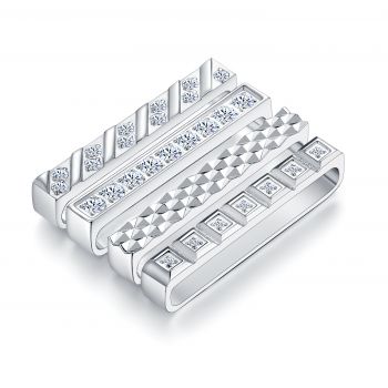 4Pcs/Sets Sparkling Watch Band Ring With Diamond For Silicone Watch Band Straps Compatible For Smart Watch 38mm 40mm 42mm 44mm