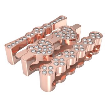 3Pcs/Sets Watch Loops Rhinestone Sparkling Diamond Valentine's Day Gift Rubber Strap Charms Compatible for Apple Watch Band 38mm 40mm 42mm 44mm