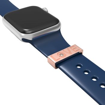 Accessories Ring Loops For Sweetheart Watch Band Strap  Adornment Valentine's Day Gift For Smart Watch Rubber Sport Band Charm