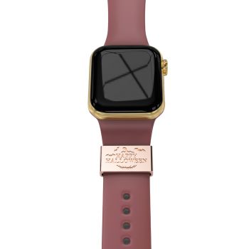 Women Decorative Ring Loops For Watch Band Strap Halloween gifts For Smart Watch Rubber Sport Band