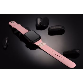 4Pcs/Sets Sparkling Watch Band Ring With Diamond For Silicone Watch Band Straps Compatible For Smart Watch 38mm 40mm 42mm 44mm