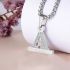 Crystal Diamond Alphabet Letter A-Z Necklace Pendant Watch Connector For Watch  Series 5/4/3/2/1 38mm 40mm