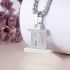 Crystal Diamond Alphabet Letter A-Z Necklace Pendant Watch Connector For Watch  Series 5/4/3/2/1 38mm 40mm 42mm 44mm