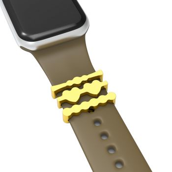 Watch band decorative ring loops luxury rubber band ring for apple watch series 5/4/3/2/1