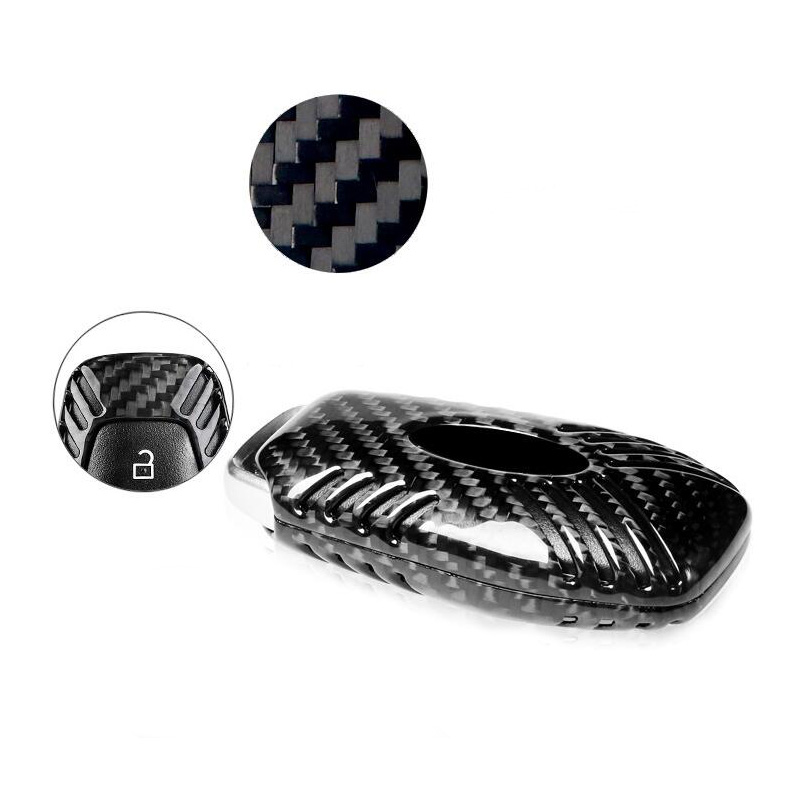Carbon Fiber Remote Keyless Cover For Ford Mustang 5 button