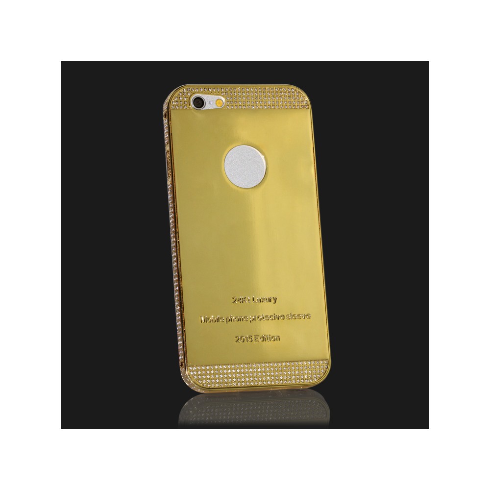 Luxury 24kt gold iPhone case with diamonds
