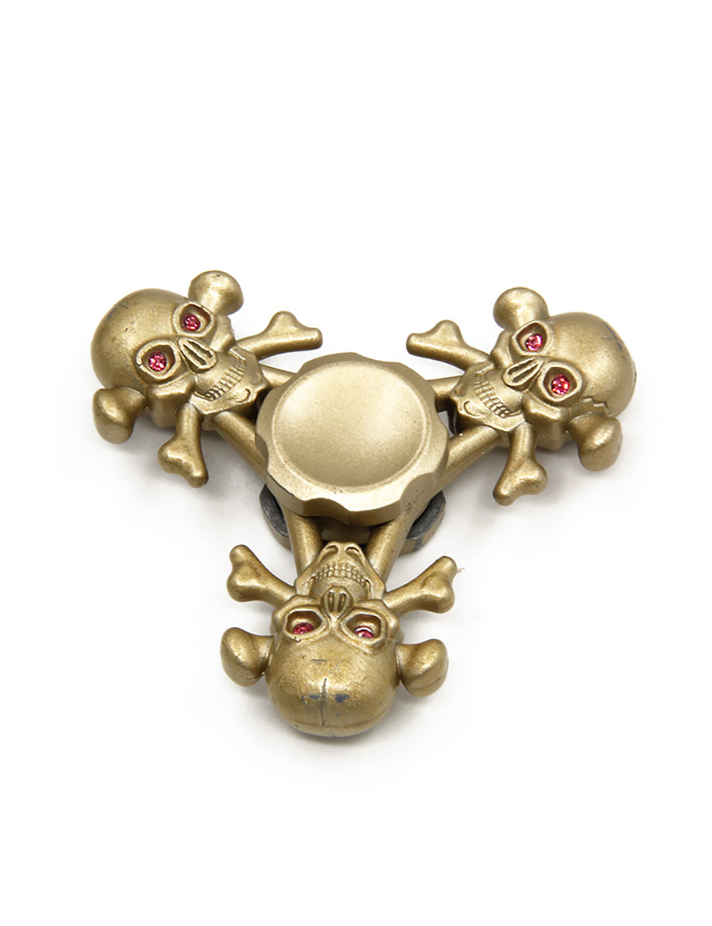 custom skull fidget spinner with handmade diamonds