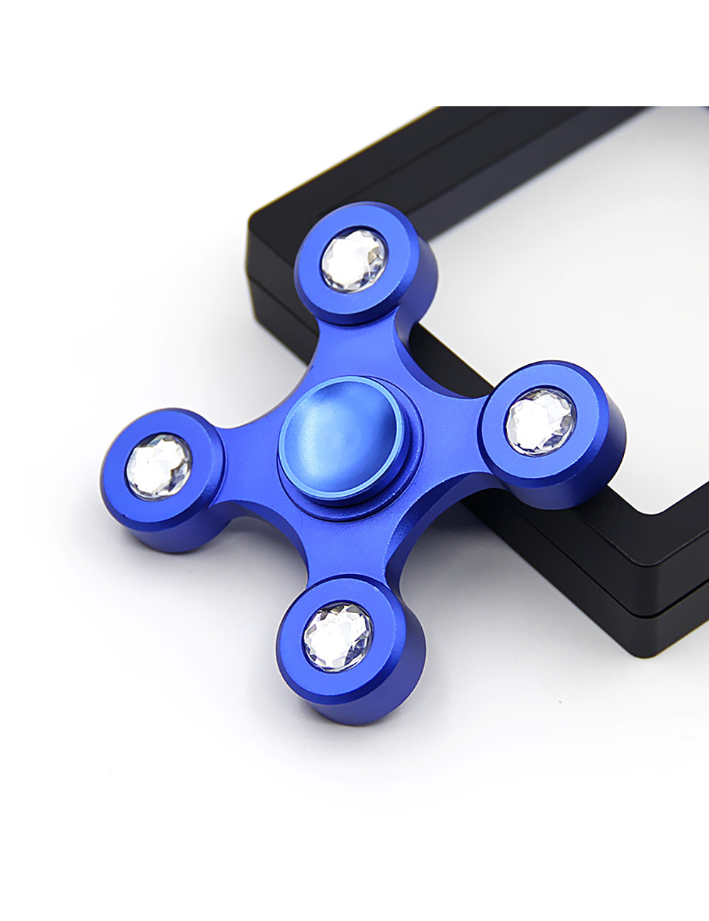 unique colorful Quadrilateral Crystal Fidget Hand Spinner