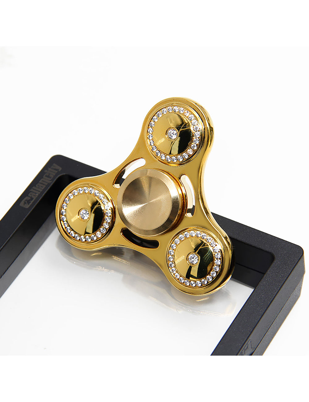 fidget spinner gold and diamond